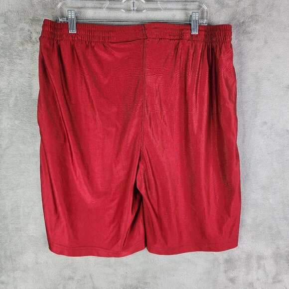 Mens Pro Edge Red Athletic Shorts Embroidered OU Logo 100% Polyester Size XL - Picture 7 of 11